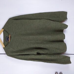 Grayson & Dunn- Mens Earth Green 100% Merino Wool  Neutral Minimalist Sz.XL